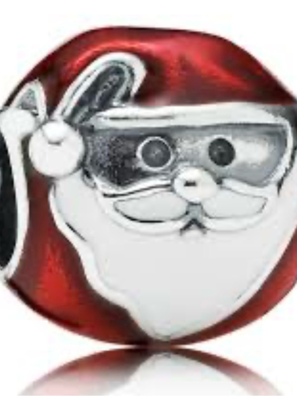Retired Pandora Jolly Santa Charm